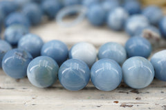 Owyhee Blue Opal round beads 11-11.5mm (ETB01610) Unique jewelry/Vintage jewelry/Gemstone necklace