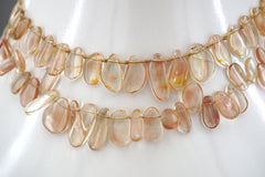 Oregon SunStone freeform beads 8.5-20mm (ETB01454) Healing crystal/Unique jewelry/Vintage jewelry/オレゴンサンストーン
