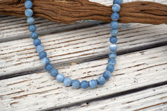 Owyhee Blue Opal round beads 9-9.5mm (ETB01608) Unique jewelry/Vintage jewelry/Gemstone necklace