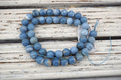 Owyhee Blue Opal round beads 9-9.5mm (ETB01608) Unique jewelry/Vintage jewelry/Gemstone necklace