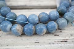 Owyhee Blue Opal round beads 9-9.5mm (ETB01608) Unique jewelry/Vintage jewelry/Gemstone necklace