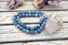Owyhee Blue Opal round beads 9-9.5mm (ETB01608) Unique jewelry/Vintage jewelry/Gemstone necklace
