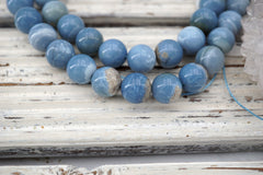 Owyhee Blue Opal round beads 9-9.5mm (ETB01608) Unique jewelry/Vintage jewelry/Gemstone necklace
