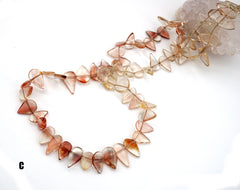 Oregon SunStone drop shape beads 7.5-13mm (ETB01483) Healing crystal/Unique jewelry/Vintage jewelry/オレゴンサンストーン