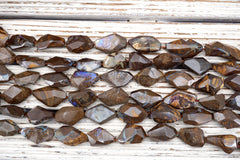 Boulder Opal freeform faceted beads (ETB01581) Rarestone