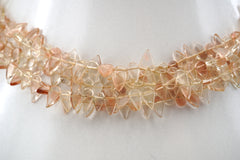 Oregon SunStone teardrop shape beads 6-10mm (ETB01486)  Healing crystal/Unique jewelry/Vintage jewelry/オレゴンサンストーン