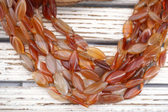Carnelian marquise beads 11-12mm (ETB01713) Healing crystal/Reiki healing/Healing necklace