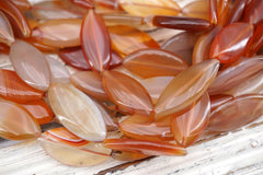 Carnelian marquise beads 11-12mm (ETB01713) Healing crystal/Reiki healing/Healing necklace