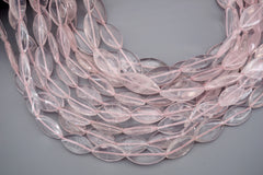 Rose quartz marquise beads 10-11mm (ETB01715) Healing crystal/Reiki healing/Healing necklace