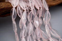 Rose quartz marquise beads 10-11mm (ETB01715) Healing crystal/Reiki healing/Healing necklace