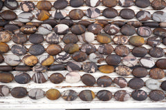 Matte Outback Jasper Oval beads (ETB01725) Healing crystal/Reiki healing/Healing necklace