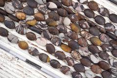 Matte Outback Jasper Oval beads (ETB01725) Healing crystal/Reiki healing/Healing necklace