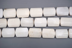 WHITE AGATE square flate beads 35-36mm (ETB01729) Unique jewelry/Vintage jewelry/Gemstone necklace