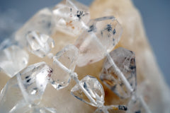 Hollandite Quartz faceted beads (ETB00448)