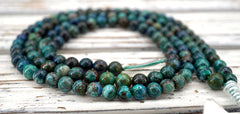 Shattuckite round beads 6-6.5mm (ETB01619) Rare/Unique jewelry/Vintage jewelry/Gemstone necklace