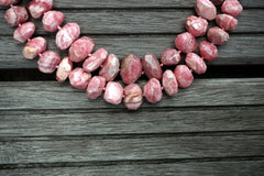 (SPL00101) Rhodochrosite faceted beads
