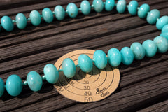 (SPL00046) Peruvian Amazonite rondelle beads