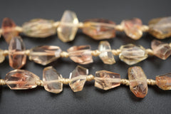 Oregon SunStone facted marquise/ oval beads 8-13mm (ETB01385) Healing stone/Unique jewelry/Vintage jewelry/オレゴンサンストーン