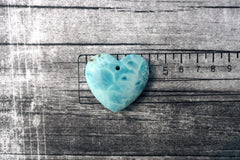 (SPL00066) Larimar large heart pendant