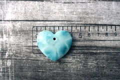 (SPL00067) Larimar large heart pendant
