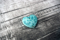(SPL00067) Larimar large heart pendant