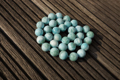 Rare Larimar 12-12.5mm round beads (ETB00800)