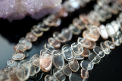 Oregon SunStone drop shape beads 5.5-11.5mm (ETB01480) Healing crystal/Unique jewelry/Vintage jewelry/オレゴンサンストーン