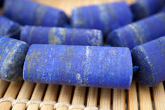 Matte Lapis Lazuli triangular prism beads 16-17mm (ETB01625) Fashion jewelry/Vintage jewelry/Gemstone necklace