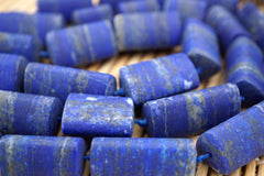 Matte Lapis Lazuli triangular prism beads 16-17mm (ETB01625) Fashion jewelry/Vintage jewelry/Gemstone necklace