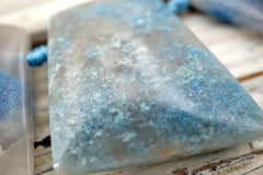 Triolite Lesiolite trapezoid beads (ETB01643) Unique jewelry/Vintage jewelry/Gemstone necklace