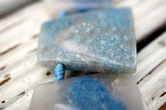 Triolite Lesiolite trapezoid beads (ETB01643) Unique jewelry/Vintage jewelry/Gemstone necklace