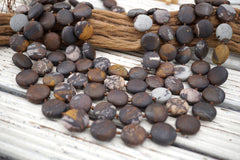 Matte Outback Jasper beads 17mm (ETB01655) Unique jewelry/Vintage jewelry/Gemstone necklace