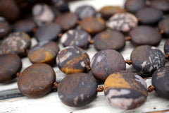 Matte Outback Jasper beads 17mm (ETB01655) Unique jewelry/Vintage jewelry/Gemstone necklace