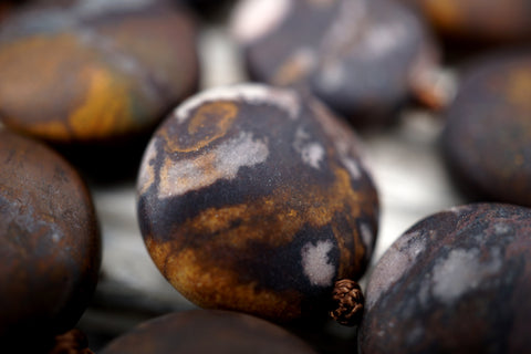 Matte Outback Jasper beads 17mm (ETB01655) Unique jewelry/Vintage jewelry/Gemstone necklace