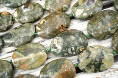 Rainforest Rhyolite freeform beads (ETB01664) Unique jewelry/Vintage jewelry/Gemstone necklace