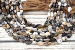 Brazil Opalite facet bead (ETB01681) Unique jewelry/Vintage jewelry/Gemstone necklace