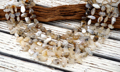 Brazil Opalite facet bead (ETB01687) Unique jewelry/Vintage jewelry/Gemstone necklace