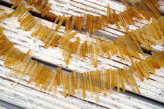 Yellow Hematoid Quartz unshaped beads Matte (ETB01685) Healing crystal/Unique jewelry/Vintage jewelry/Gemstone necklace