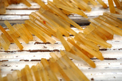 Yellow Hematoid Quartz unshaped beads Matte (ETB01685) Healing crystal/Unique jewelry/Vintage jewelry/Gemstone necklace