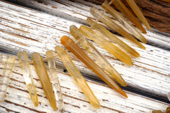 Yellow Hematoid Quartz unshaped beads (ETB01684) Healing crystal/Unique jewelry/Vintage jewelry/Gemstone necklace
