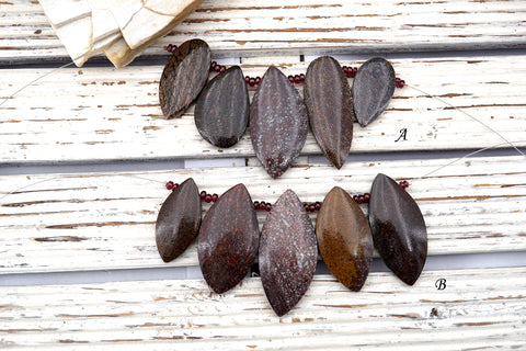 Dinosaur Bone freeform beads (ETB01692)  Fossil stone/Utah stone/Fossilized stone/Rarestone/Men's bracelet