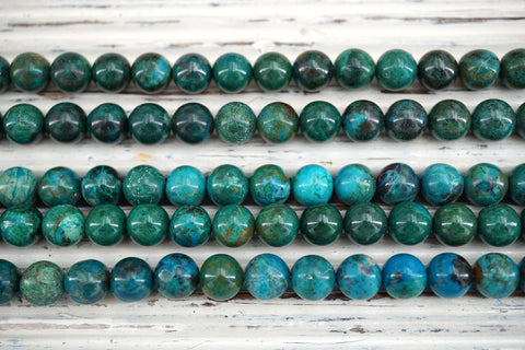 Chrysocolla round beads 9-9.5mm (ETB01573)