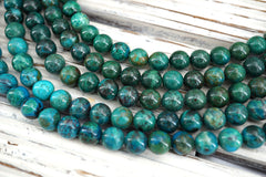 Chrysocolla round beads 9-9.5mm (ETB01573)