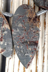 Matte Sonoran Dendrite Rhyolite freeform beads (ETB01697) Unique jewelry/Vintage jewelry/Gemstone necklace