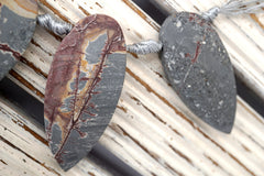 Matte Sonoran Dendrite Rhyolite freeform beads (ETB01697) Unique jewelry/Vintage jewelry/Gemstone necklace