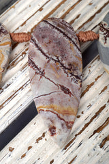 Matte Sonoran Dendrite Rhyolite freeform beads (ETB01697) Unique jewelry/Vintage jewelry/Gemstone necklace