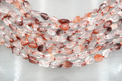 Lepidocrocite Quartz faceted beads (ETB00443)