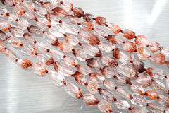 Lepidocrocite Quartz faceted beads (ETB01166)