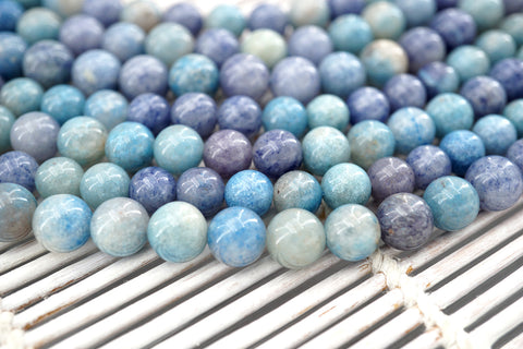 Triolite Lesiolite 8.5mm round beads (ETB01289)