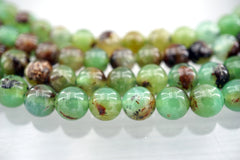 Chrysoprase 6.5-7mm round beads (ETB01327)